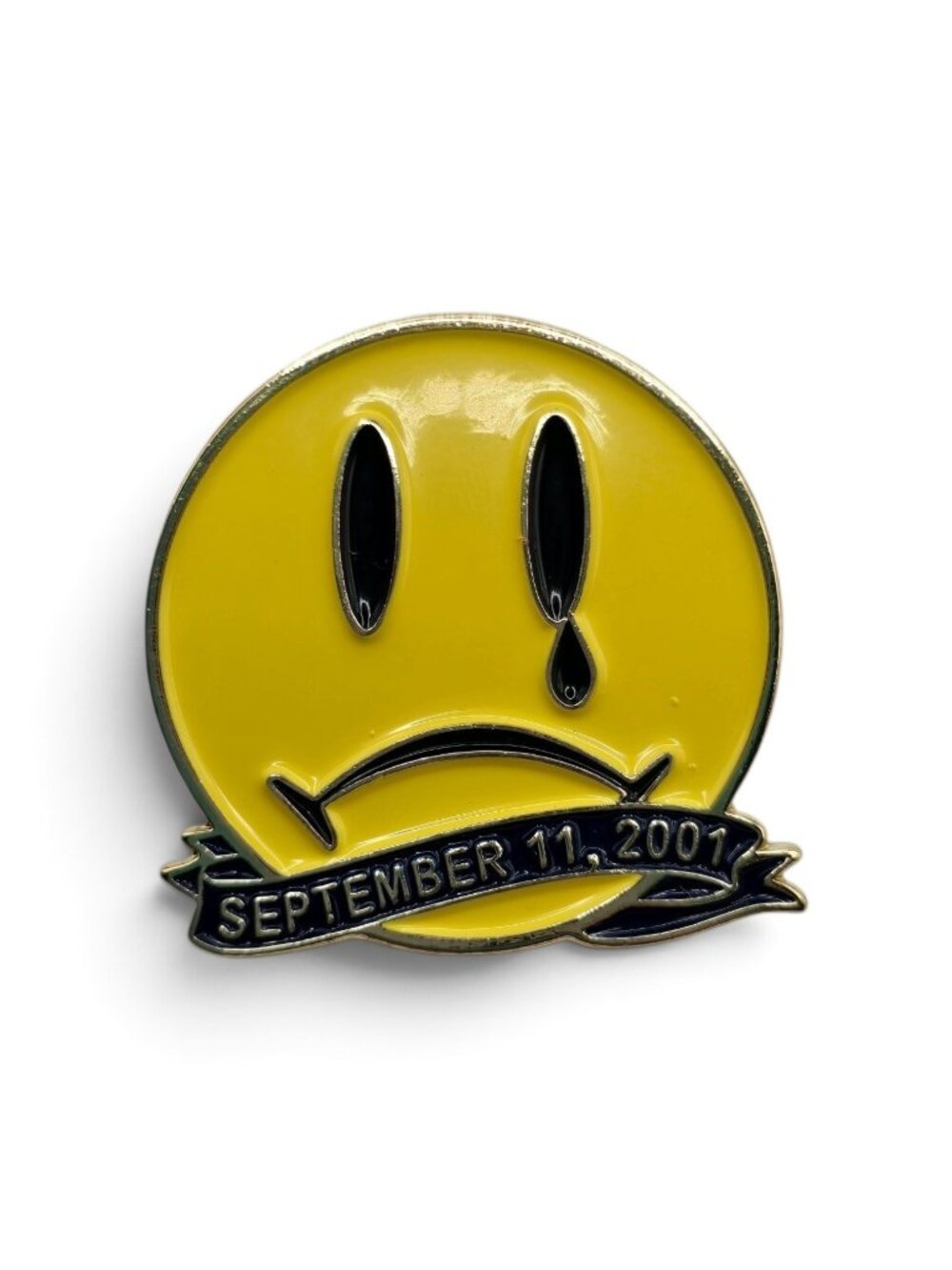FAN MADE Inspired Walmart Employee Pin Smiley Frown September 11 2001 9-11 READ